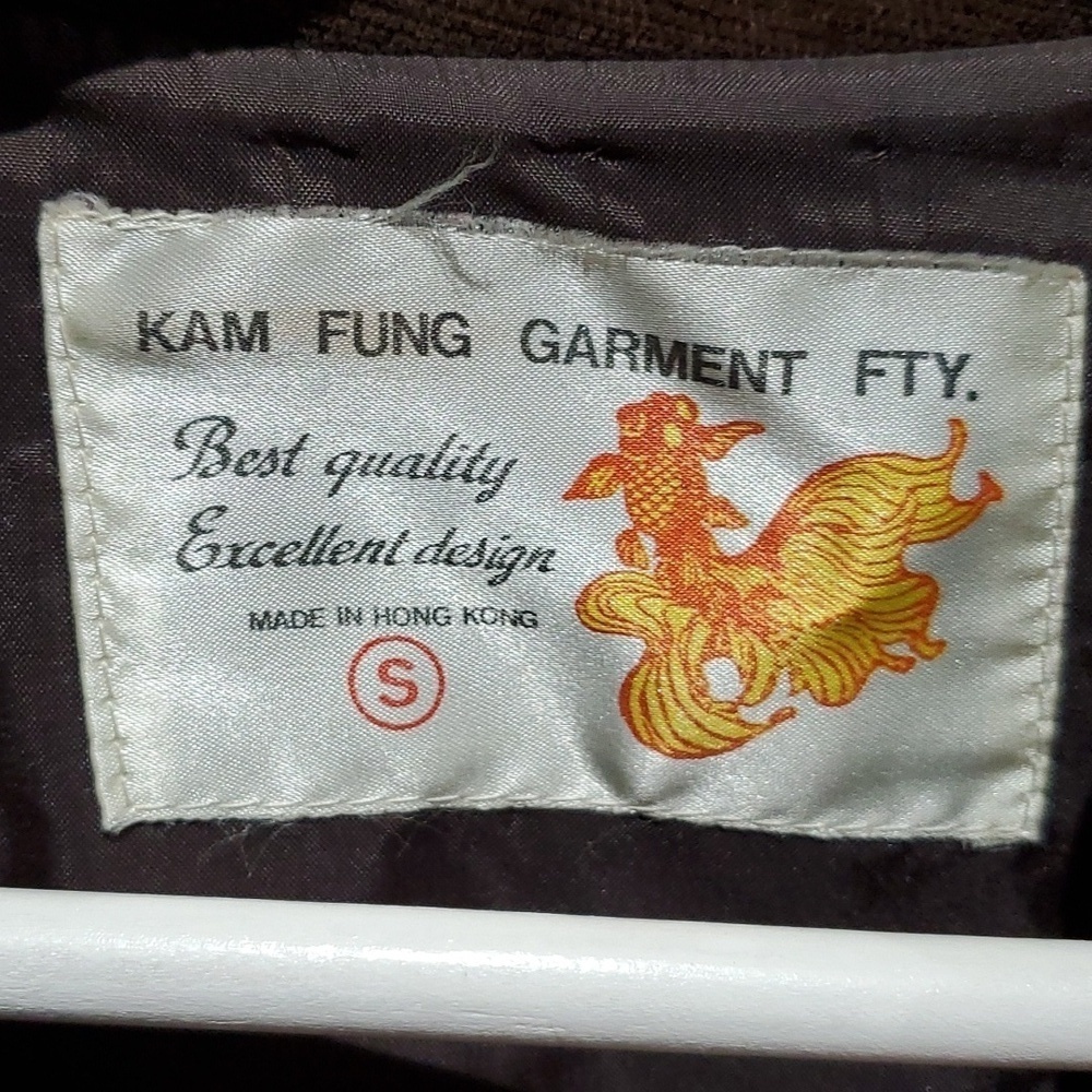 KAM FUNG BLAZER HONG KONG CHINA QUILTED ORIENTAL CRAFTCORE Asian Inspired Boho - Picture 6 of 8